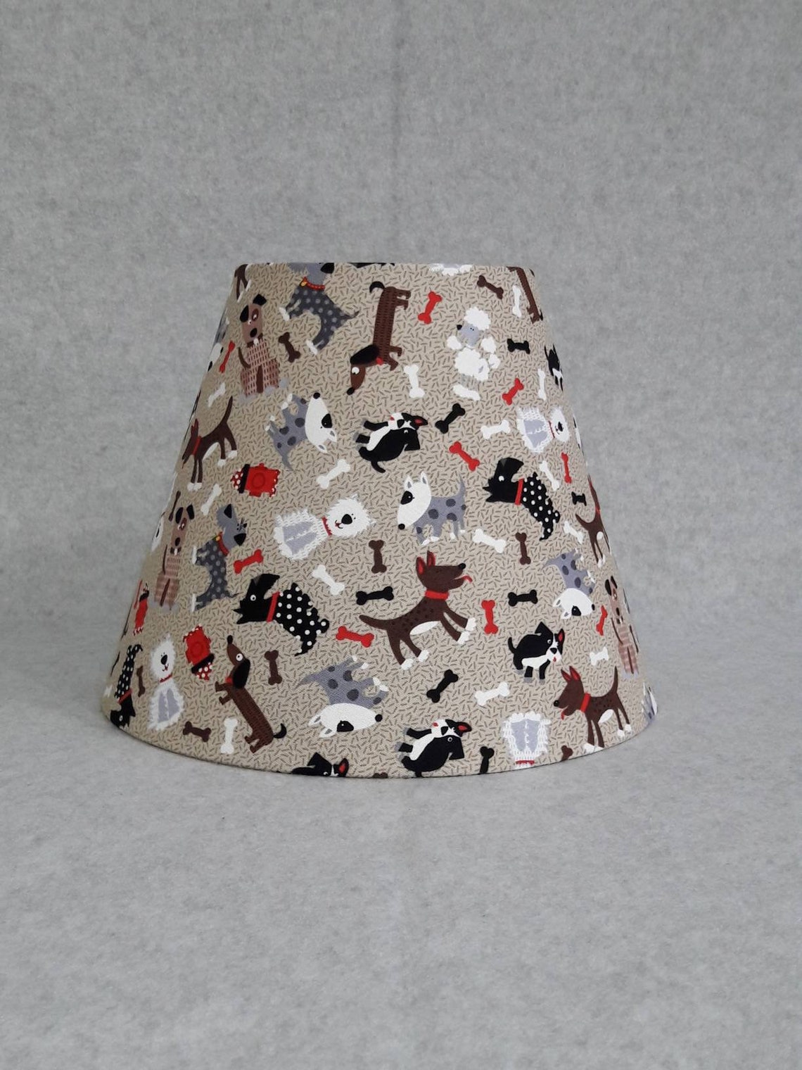 Puppy dog lamp shade. Brown. .Shades are 9.5 x 5 Etsy