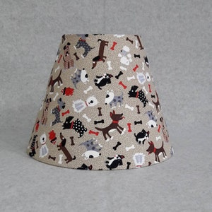 Puppy dog lamp shade.  Brown. .Shades are 9.5" x 5" x 7" tall