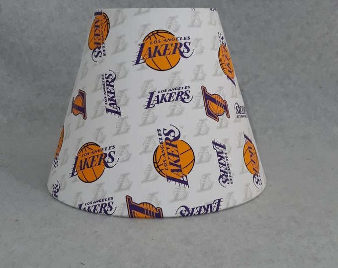 Los Angeles Lakers Lamp Shade, Basketball, NBA. Shades Are 9.5 X 5 X 7