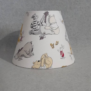 Winnie the Pooh lamp shade. Shades are 9.5" x 5" x 7" tall