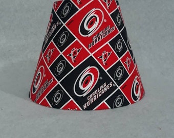 Carolina Hurricanes lamp shade.  NHL.  Shades are 9.5" x 5" x 7" tall