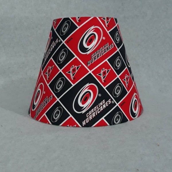 Carolina Hurricanes lamp shade.  NHL.  Shades are 9.5" x 5" x 7" tall