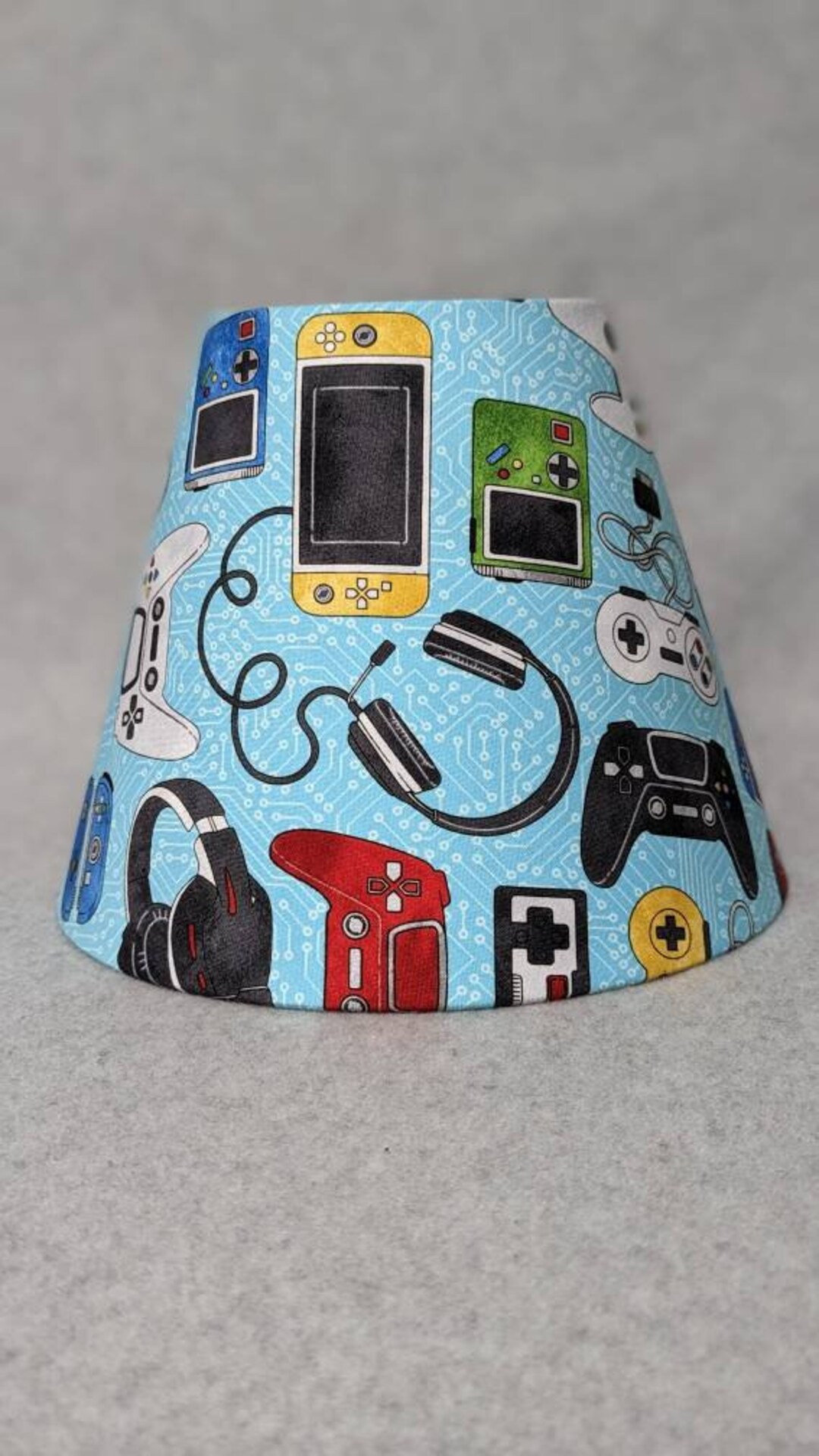 Video Game Controller Lamp Shade. Lite Blue Background. Shades Etsy
