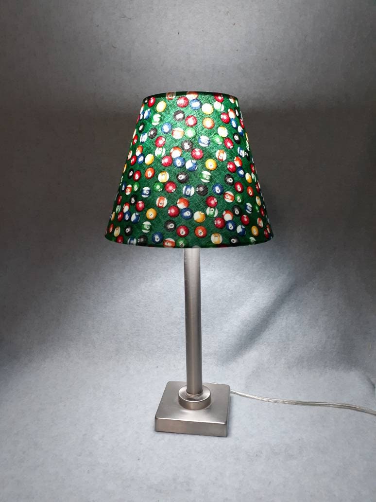 Billiard Ball Lamp Shade. Pool. Shades Are 9.5 X 5 Etsy