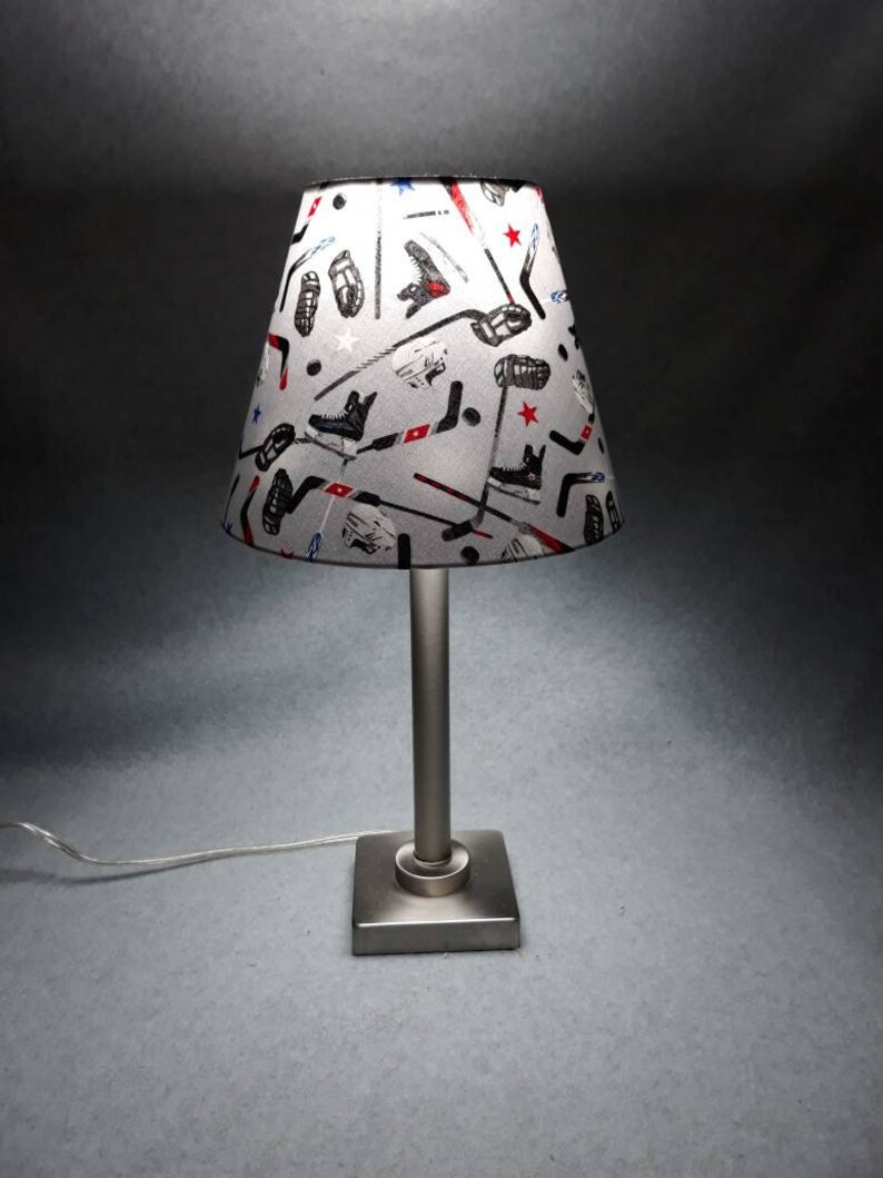 Hockey lamp shade. Shades are 9.5 x 5 x 7 Etsy