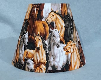 Horse Lamp Shade Horse Lamp Shade, Painted Horse Lamp Shades