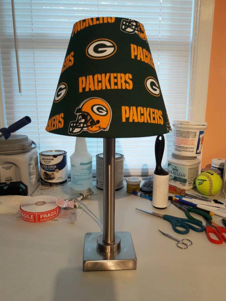 Green Bay Packers lamp shade. NFL. Shades are 9.5 x Etsy