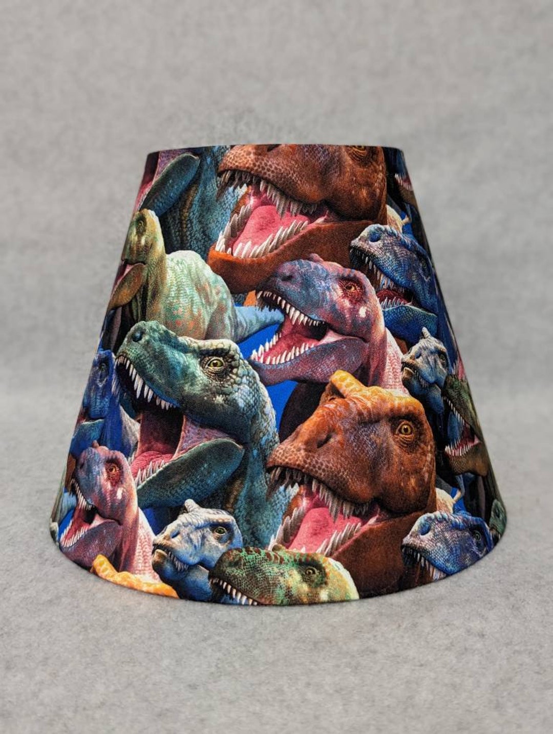 Realistic Dinosaur Lamp Shade. Teeth. Colorful. Shades Are 9.5 X 5 X 7 Tall Etsy