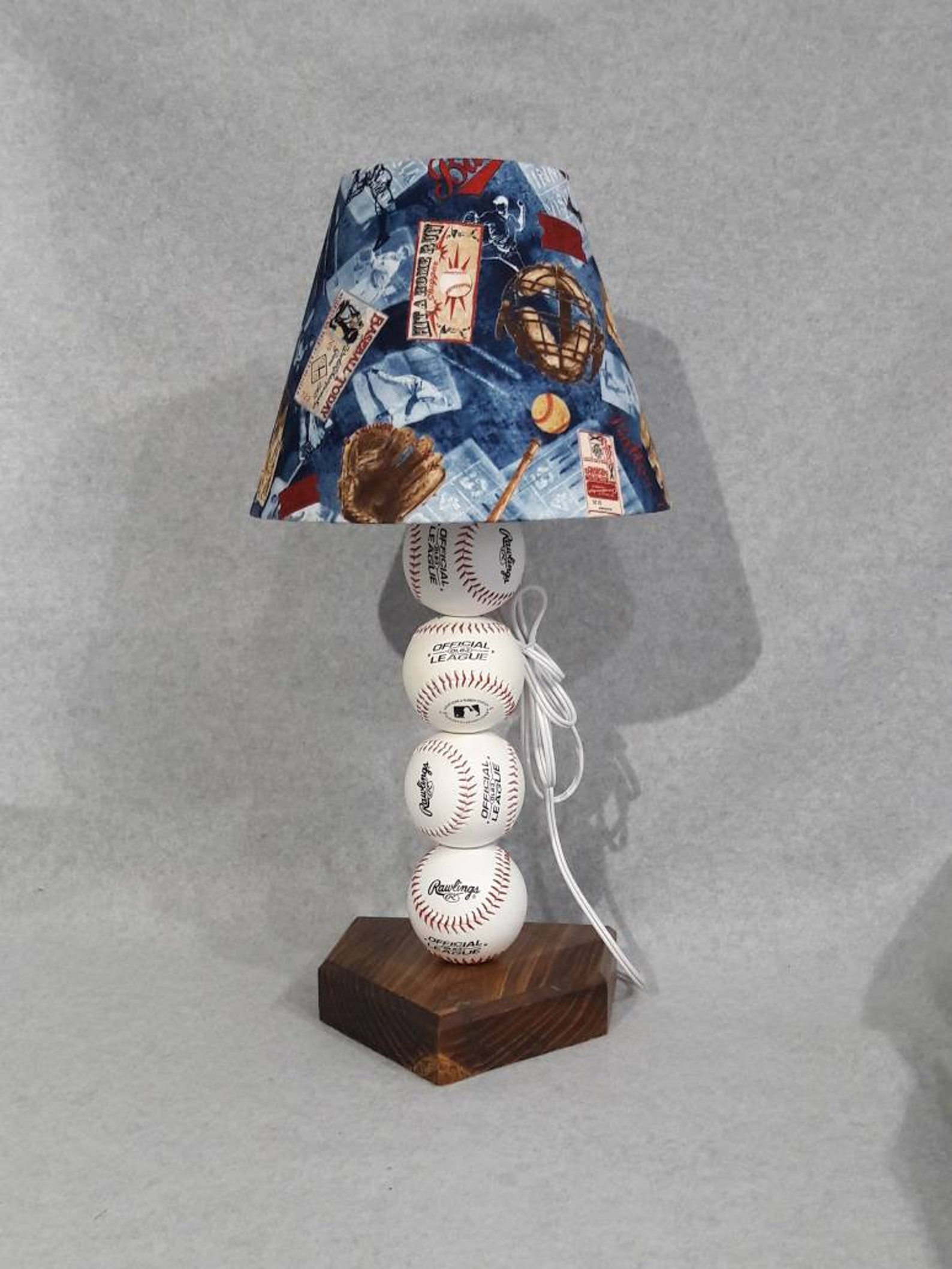 Baseball Lamp Shade. Shades Are 9.5 X 5 X 7 Etsy