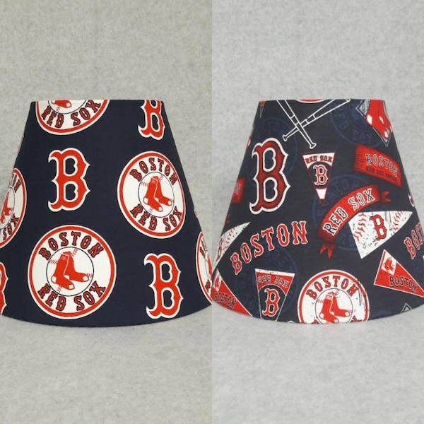 Boston Red Sox lamp shade, 2 styles available. baseball.  Shades are 9.5" x 5" x 7" tall