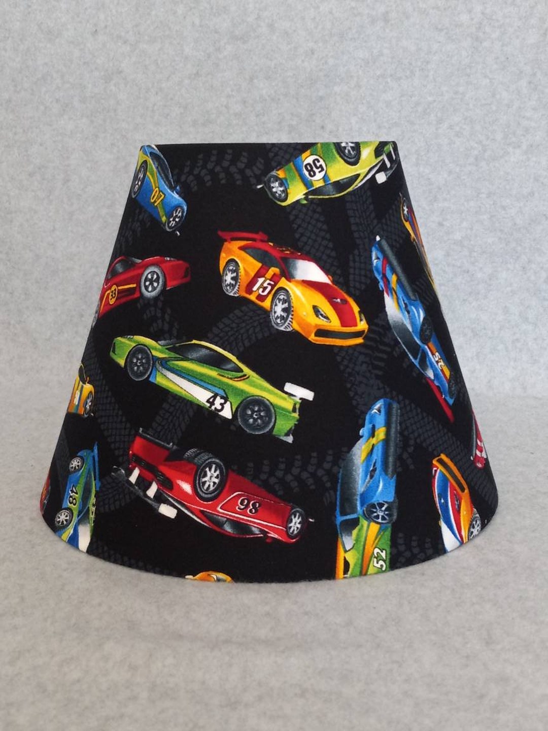 Race Car, Sports Car Lamp Shade. Black. Shades Are 9.5 X 5 X 7 Tall Etsy