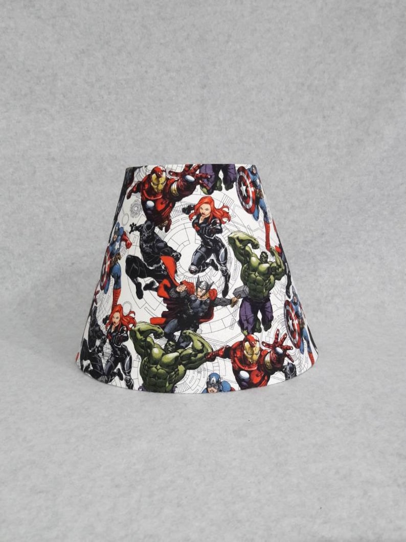 Marvel Lamp Shade Thor Captain America Hulk Ironman Black Panther And Widow Avengers Infinity War