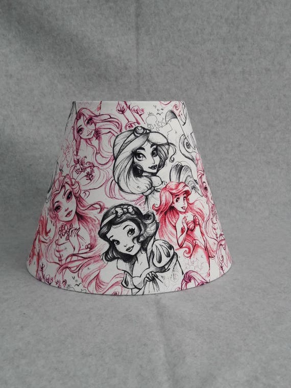 Disney Princess Lamp Shade Snow White Ariel Jasmine Rapunzel Bell Shades Are 9 5 X 7 Tall