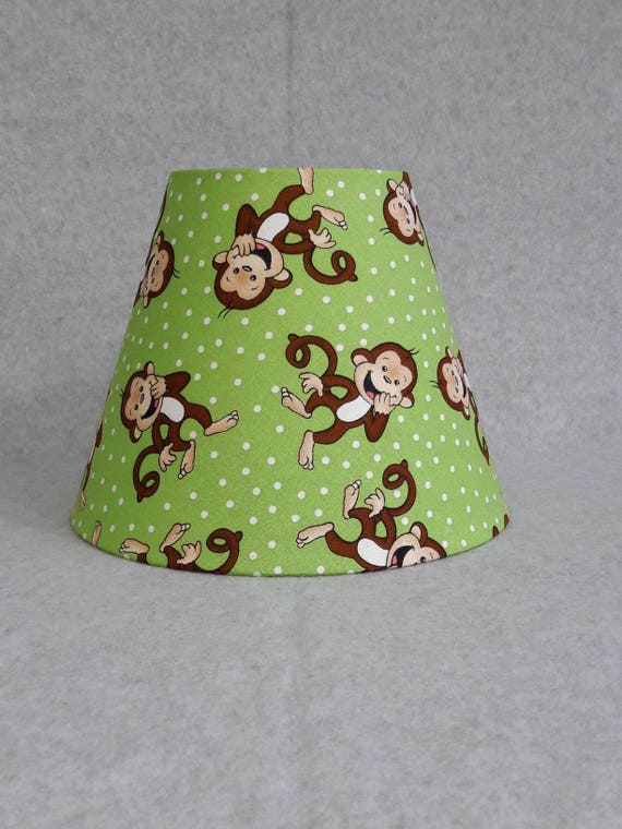Monkey Lamp Shade Nursery Baby Jungle Shades Are 9 5 X 7 Tall
