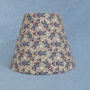 Sock monkey lamp shade.  Tan.  Shades are 9.5&quot; x 5&quot; x 7&quot; tall