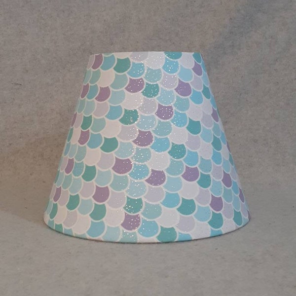 Mermaid lamp shade. (Shade only) Dragon scale.  Fish scale.  Shades are 9.5" x 5" x 7" tall