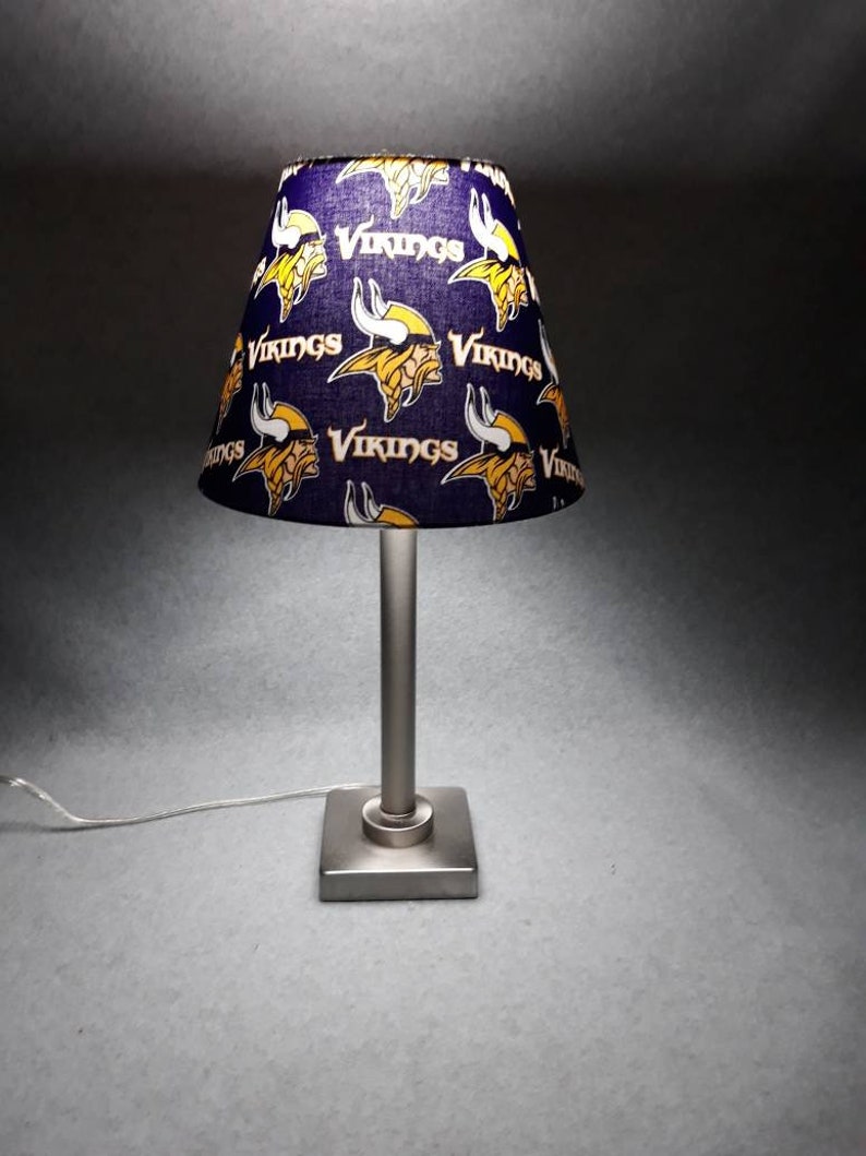 Minnesota Vikings Lamp Shade. NFL. Shades Are 9.5 X Etsy