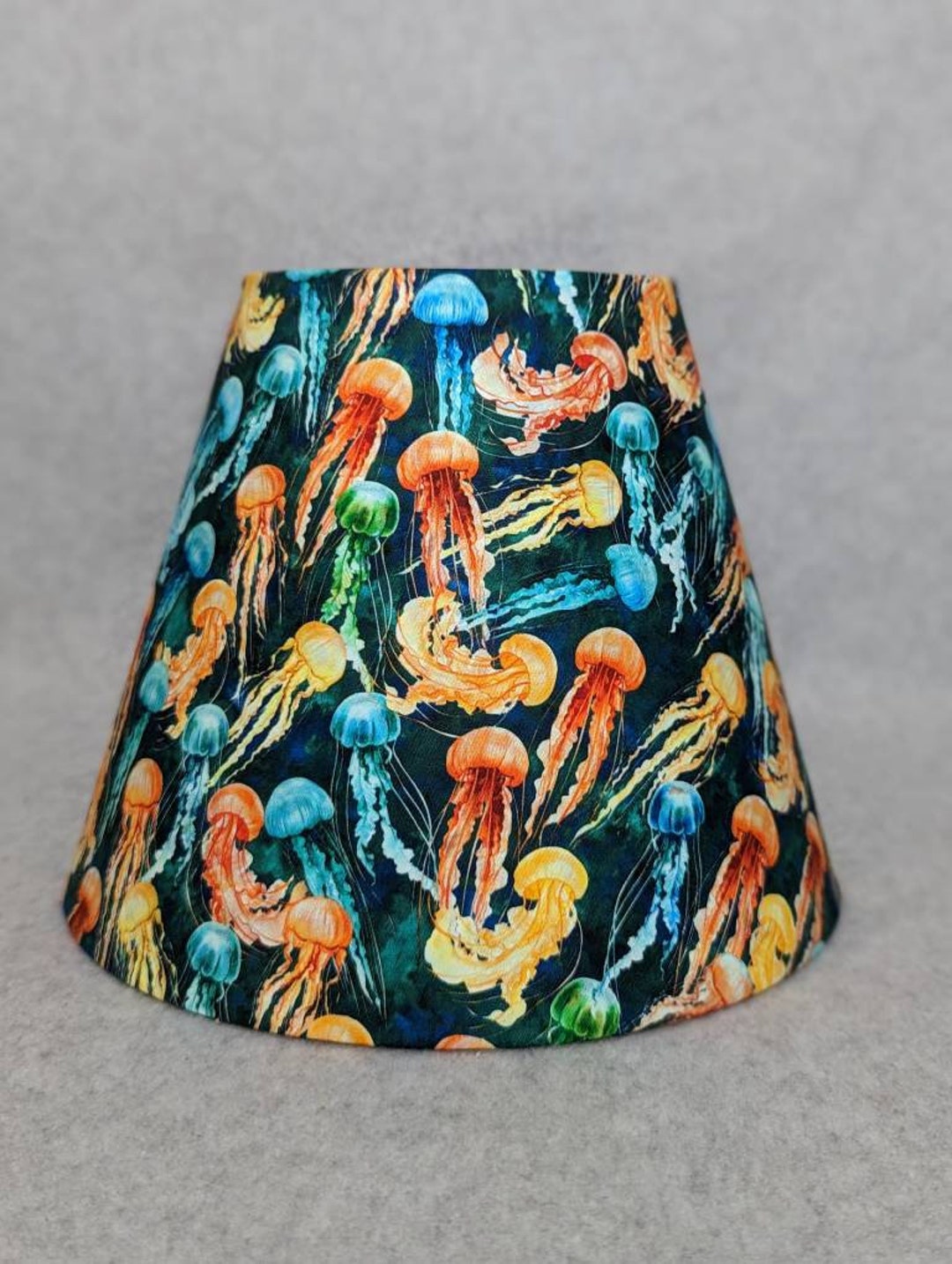 Jellyfish Lamp Shade. Random Pattern. Ocean. Shades Are 9.5 X 5 X 7