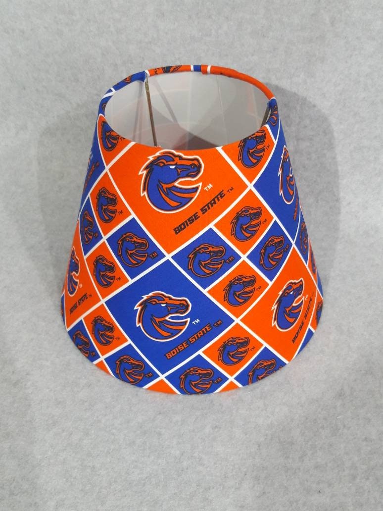 JS Boise State Broncos University Lamp with Shade 