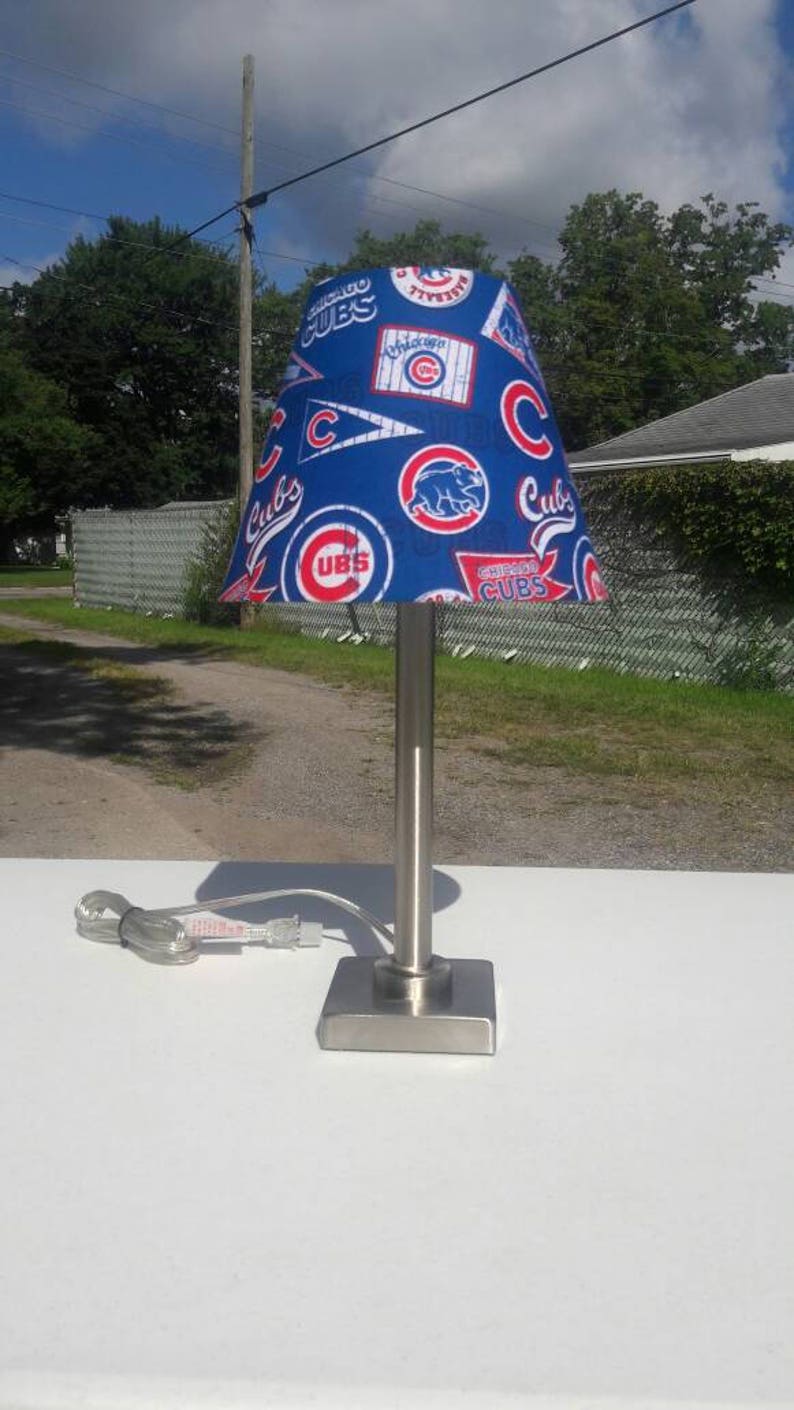 Chicago Cubs Lamp Shade Baseball. Shades Are 9.5 X Etsy