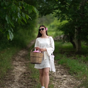 BOTANICAL DYED SUMMER DRESS