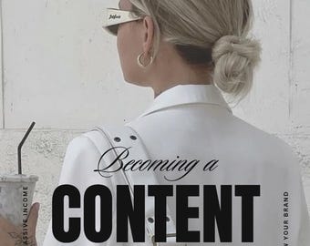 Guía en PDF para convertirse en creador de contenido / Descarga digital / Kit de inicio para redes sociales / Claridad de nicho y desarrollo de voz / Manual de trabajo para creadores /
