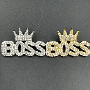3CT Diamond Boss Pendant Hip Hop Pendant Iced Out Jewelry BOSS Pendant Jewelry for Men Gift for Him Iced Out Pendant Silver Jewelry for Him