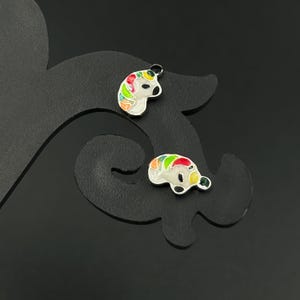 Unicorn Kids Earrings in Sterling Silver | Colorful Baby Girl Stud Earrings | Cute Toddler Jewelry | Birthday Gift for Her