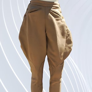 Khaki Jodhpur Hunting Breeches – Baggy Riding Pants Horse Riding, Polo & Equestrian Sports Gift for Girlfriend