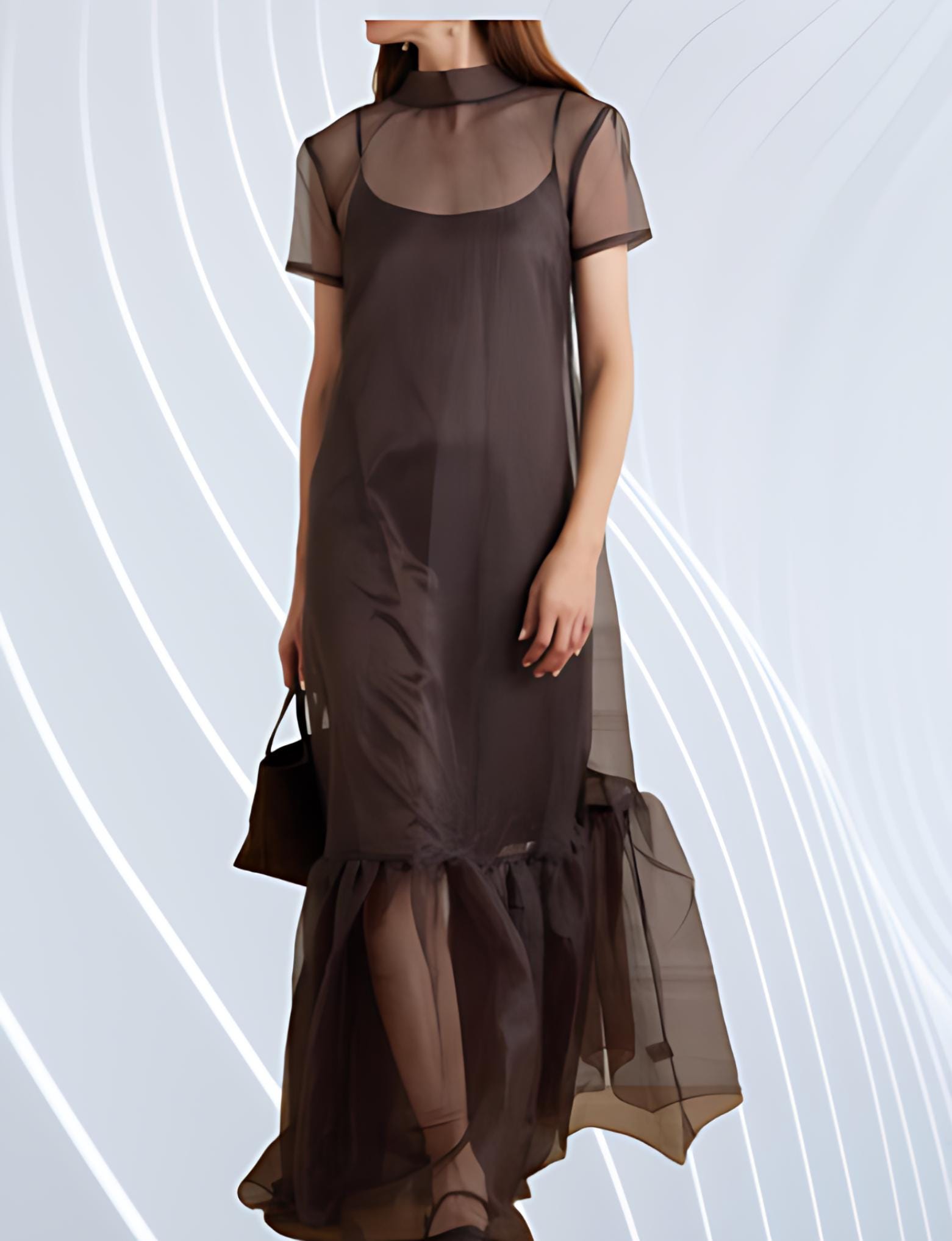 Brown Collared Dress - Etsy Australia