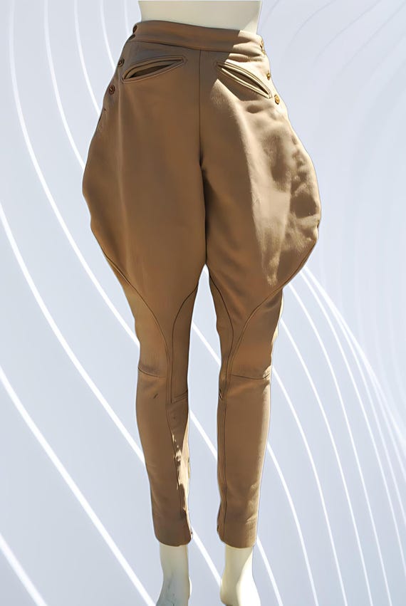 Pantalon D'équitation Vintage Jodhpurs - Culotte Marron - Taille ? - Équitation Classique