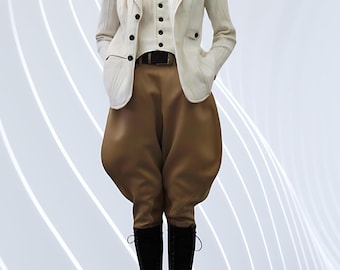 Culotte D'équitation Vintage Dickson Jenkins - Taille 25 - Marron - Années 40