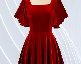 1950s Red Holiday Party Dress by Gigi Young | 50s Christmas Dress With  Snowflake and Bow Embellishments - Etsy UK