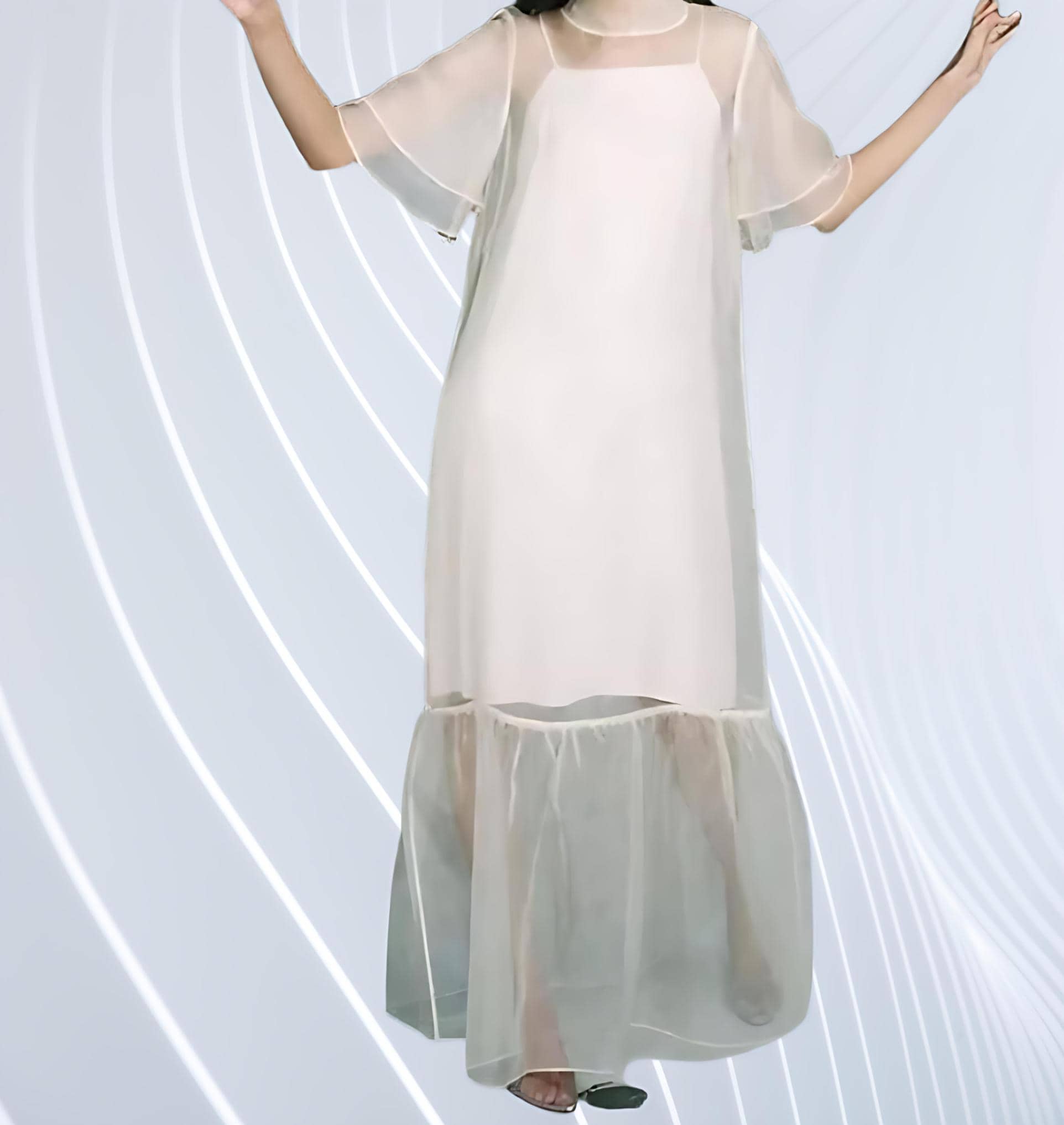 Completely Clothing Transparent Top Dress White Women Shirt Dresses Sexy Korean Fashion Off Shoulder Irregular Solid Completely Clothing Transparent Top Dress White Women Shirt Dresses Sexy Korean Fashion Off Shoulder Irregular Solid