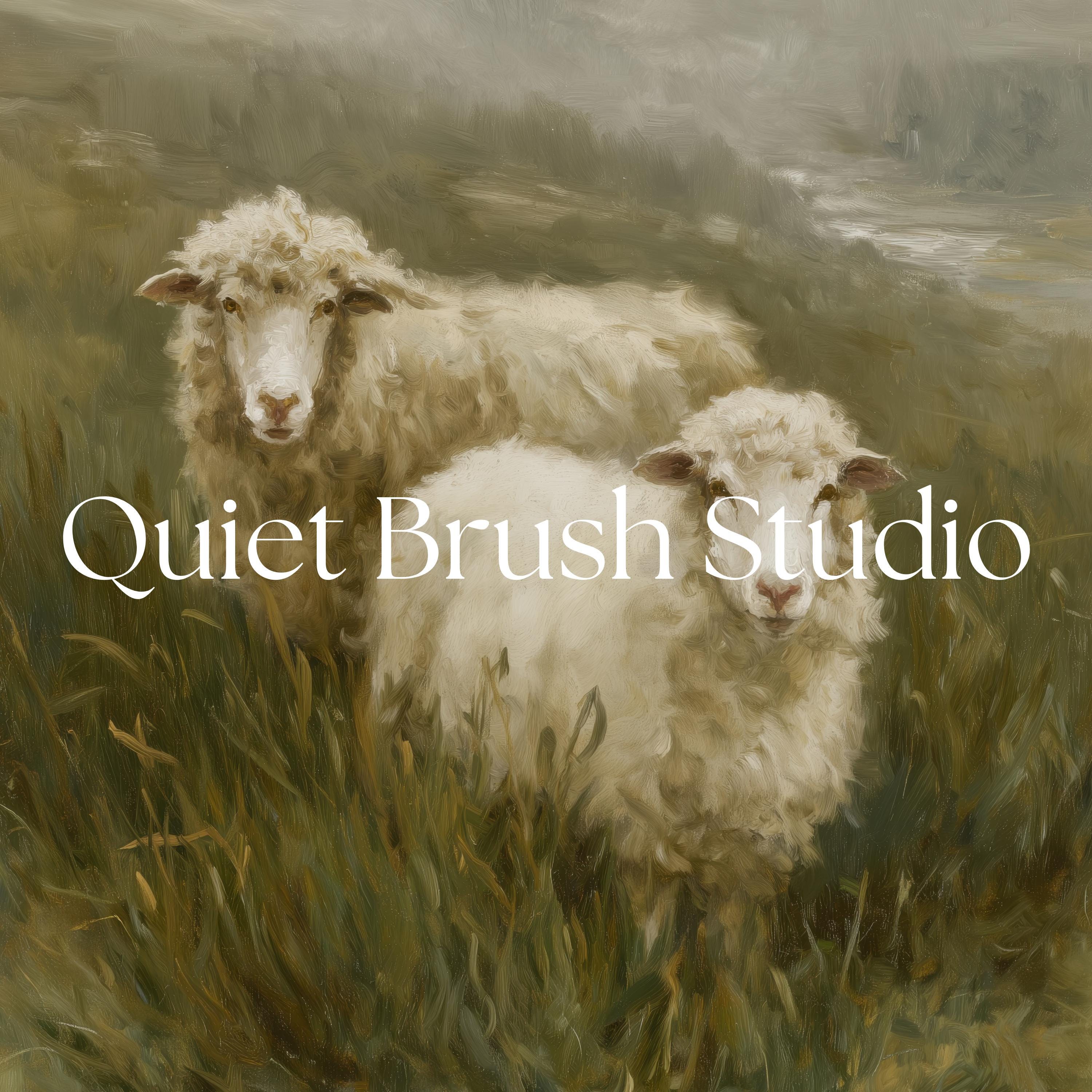 Rustic Sheep Painting | Vintage Farm Animal Wall Art Printable ...