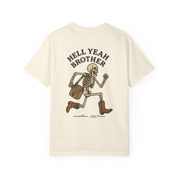 Hell Yeah Brother Disc Golf Shirt, Unisex Garment-Dyed Tee, Disc Golf T-Shirt, Disc Golf Player Gift, Cool Disc Golf Tee, Funny Disc Golf