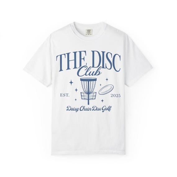 Disc Club Unisex Garment-Dyed T-shirt, Disc Golf Shirt, Tee, Apparel, Clothing, Top, Disc Golf
