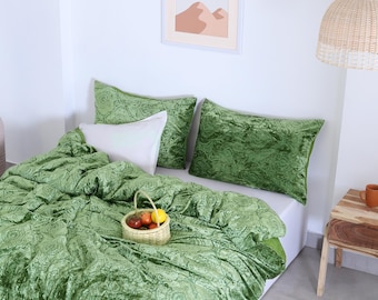 Ausbrenner Samt Bettwäsche Set, Samt Bettwäsche Set, Samt Bettwäsche Set, Samt Bettwäsche Set, Boho Bettwäsche Set, Samt Bettwäsche Set