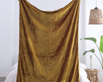 Velvet Throw Blanket With Tassels, Boho Velvet Sofa Couch Throw For Living Room Custom Christmas Gift Luxury Throw Bedspread 50x70 Inch