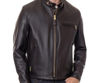 Vintage Schott 141 Cowhide Leather Cafe Racer Motorcycle Jacket