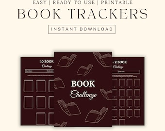 Reading Challenge Tracker: Printable Book Journal (PDF Download)