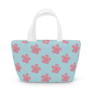 Floral Lunch Bag - Colorful Insulated Tote for Picnics, Back to School, Work, Travel, Outings, Mother&#39;s Day Gift