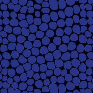 JUMBLE Blue PWBM053, Kaffe Fassett Fabric, Brandon Mably, Quilt Fabric, Quilting Fabric, Cotton Fabric, Royal Blue, Fabric By The Half Yard