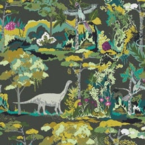 Dinosauria EST-76511 ESOTERRA, Art Gallery Fabrics, Katarina Roccella, Quilt Fabric, Cotton Fabric, Quilting, Dinosaur Fabric, 24 Inch Panel