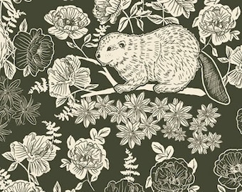 Beaver & Bloom Sycamore WFG-77611 WILD FORGOTTEN Bonnie Christine Art Gallery Fabrics, Quilt Fabric, Cotton Fabric, Fabric By The Yard