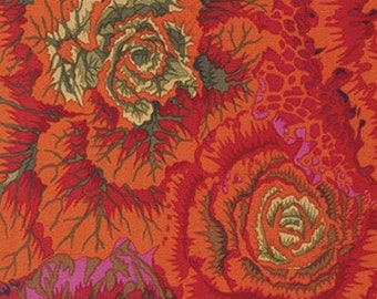 Brassica in Rust PWPJ051, Kaffe Fassett Fabric, Quilt Fabric, Quilting Fabric, Orange Fabric, Kaffe Fassett, Kaffe, Fabric By The Yard