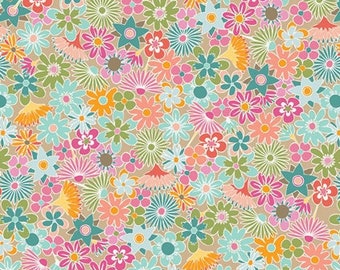 Flowers All Around PLR-89807 PLAYROOM Mister Domestic, Art Gallery Fabrics, Floral Fabric, Quilt Fabric, Cotton Fabric, Fabric By The Yard