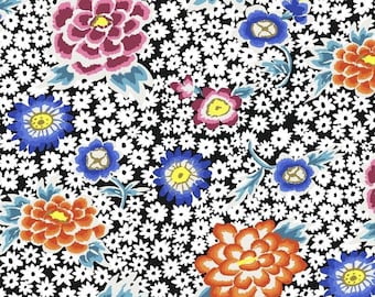 Kaffe Fassett CHARLOTTE Contrast PWGP186, Quilt Fabric, Cotton Fabric, Floral Fabric, Free Spirit Fabrics, Quilting, Fabric By The Yard