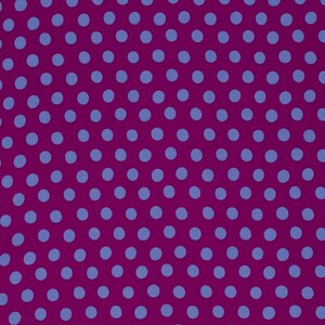 SPOT in Plum PWGP070, Kaffe Fassett Fabrics, Free Spirit Fabrics, Purple Dot Fabric, Quilt Fabric, Cotton Fabric, Fabric By The Yard