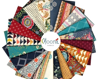 Indie Folk Fabric Bundle: Boho Cotton Prints - 20 Half Yards - Art Gallery